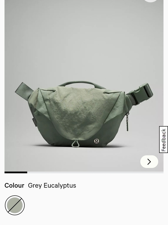 lululemon athletica Handbags - lululemon athletica Grey Eucalyptus Waist Pack